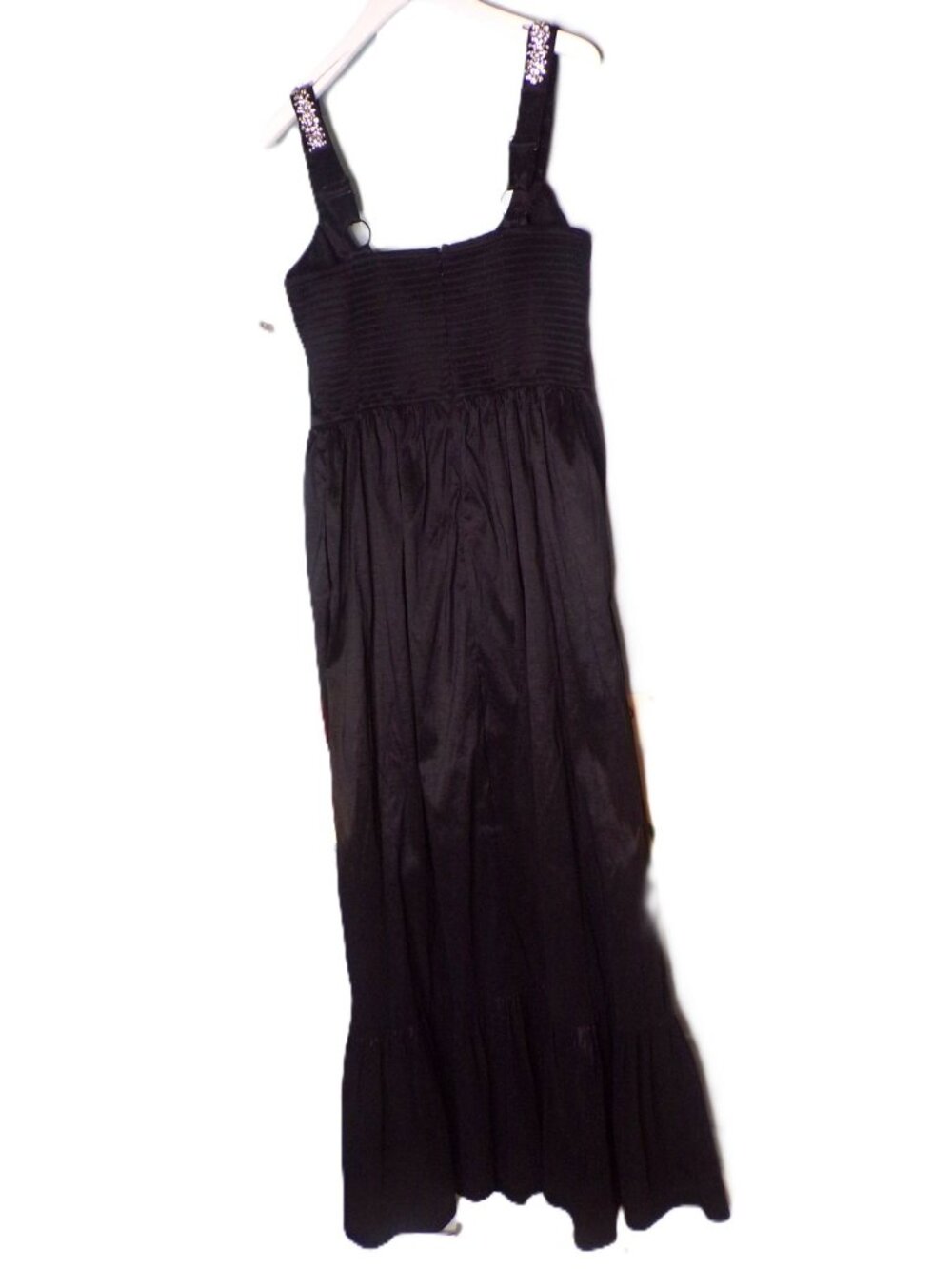 🆕HUTCH Ericha Satin Rhinestone Maxi Dress Gown 8 - Picture 15 of 16